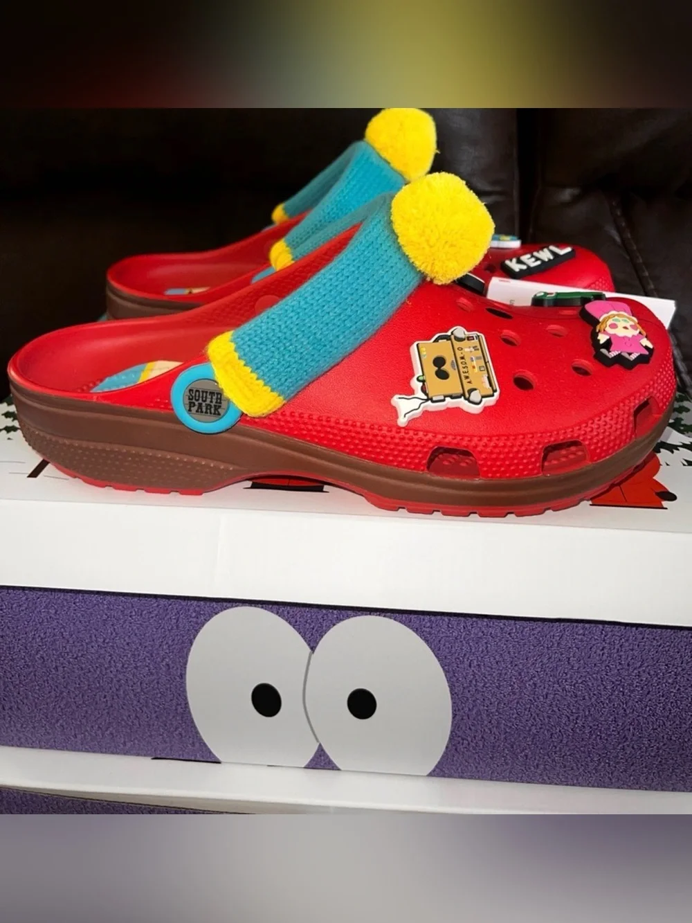 Crocs x South Park Cartman Classic Clog Slip On Red Comfort Unisex